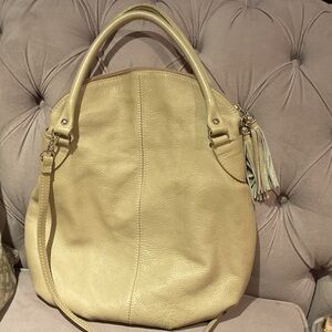 Chic Tan Leather Hobo Bag